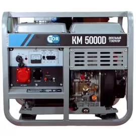 TOR KM5000D 5,0 кВт 220/380В Трехфазный дизельный генератор с электростартером 