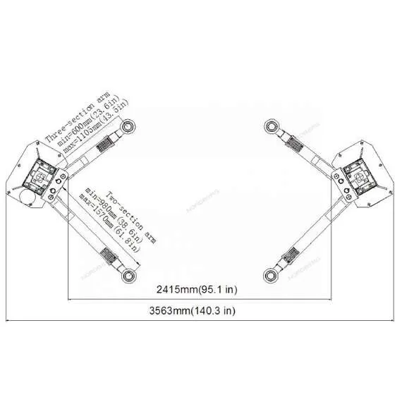 LAUNCH TLT245ATL 4,5 т Подъемник 380В 2х стоечный с верхней синхронизацией (синий) в Екатеринбурге купить по выгодной цене 100kwatt.ru