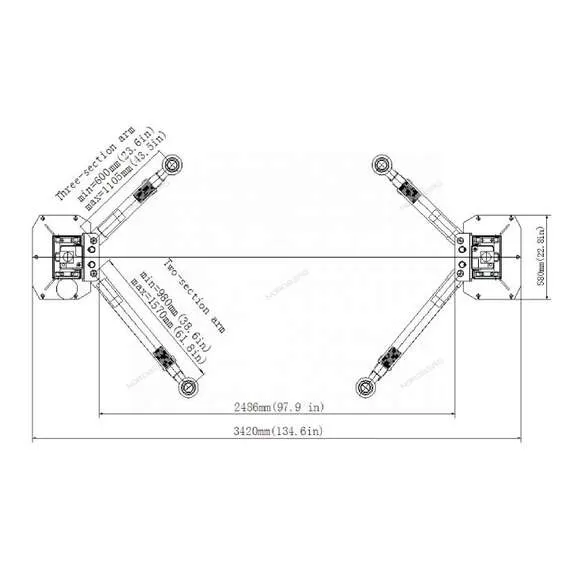 LAUNCH TLT245ATL 4,5 т Подъемник 380В 2х стоечный с верхней синхронизацией (красный) в Екатеринбурге купить по выгодной цене 100kwatt.ru