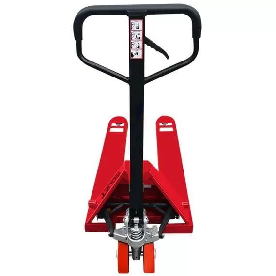 PROLIFT АС35 (R) 3500 кг Тележка гидравлическая (полиуретан, красная) в Екатеринбурге, Грузоподъемность: 3.5 тонны (3500 кг), Материал покрытия колес: с полиуретановыми колесами, Цвет тележки: красный купить по выгодной цене 100kwatt.ru