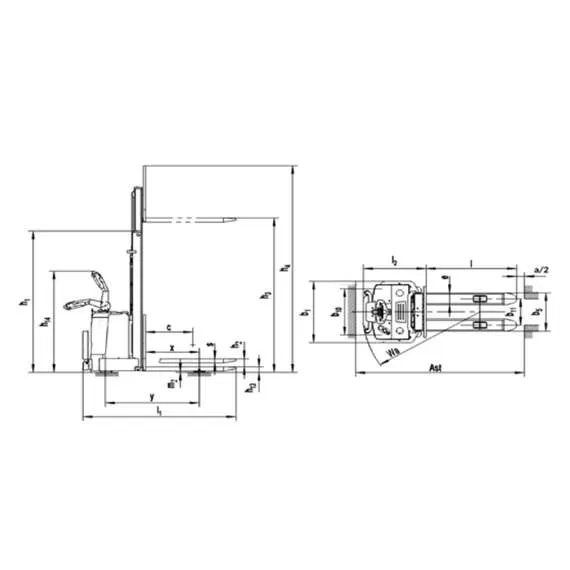 SIBLINE CL1556W 1,5 т 5,6 м Самоходный штабелёр с платформой оператора в Екатеринбурге купить по выгодной цене 100kwatt.ru