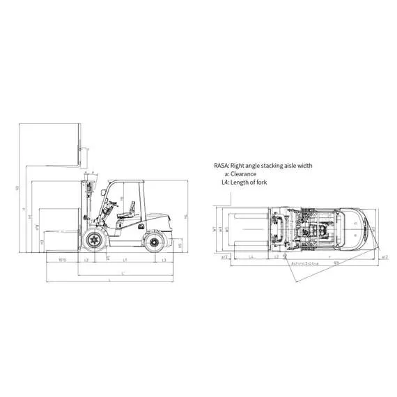 GROS-HELI CPQD20-RCK2 FFL 2 т 3,3 м Бензиновый погрузчик, двухсекционная мачта со свободным ходом в Екатеринбурге, Грузоподъемность: 2 тонны (2000 кг), Высота подъема вил, м.: 3.3 м купить по выгодной цене 100kwatt.ru