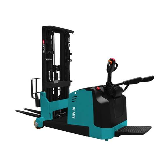 PROLIFT PRO SRV 2055 Самоходный штабелер с противовесом 2 т 5,5 м (с платформой) в Екатеринбурге, Грузоподъемность: 2 тонны (2000 кг), Высота подъема вил, м.: 5.5 м купить по выгодной цене 100kwatt.ru