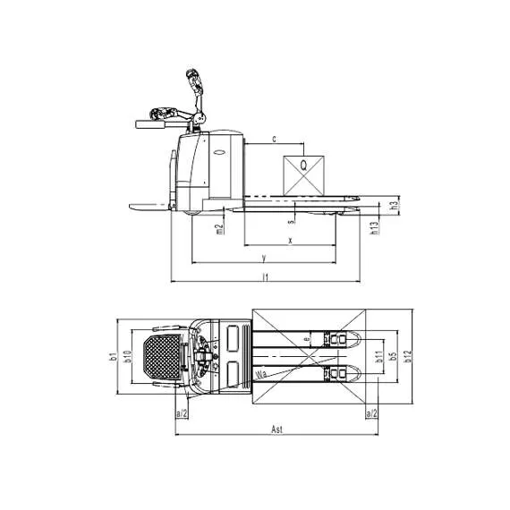 OXLIFT TX25 2500 кг Самоходная электрическая тележка 210 Ач в Екатеринбурге купить по выгодной цене 100kwatt.ru